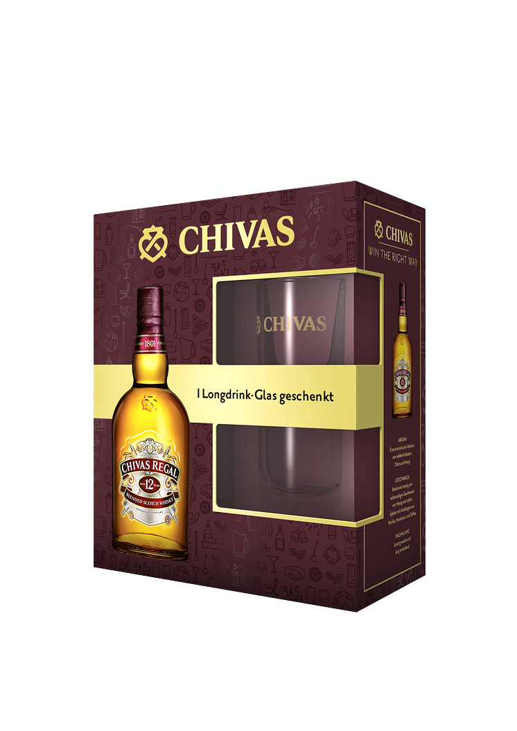 Chivas Regal mit Geschenkpackung