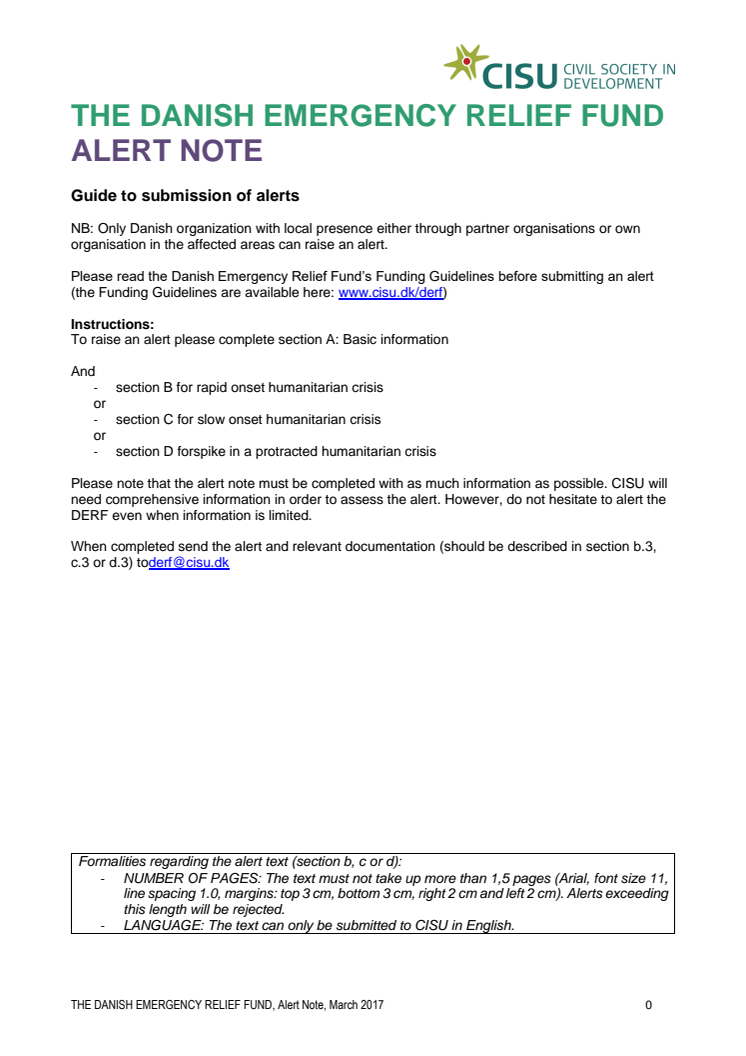 20-003-RO DERF Alert Note - Locust outbreak Horn of Africa