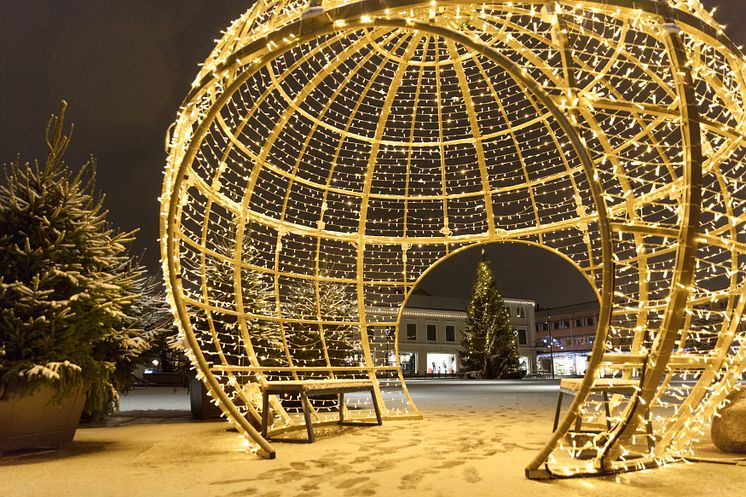 Julkula på Hertig Johans Torg i Skövde