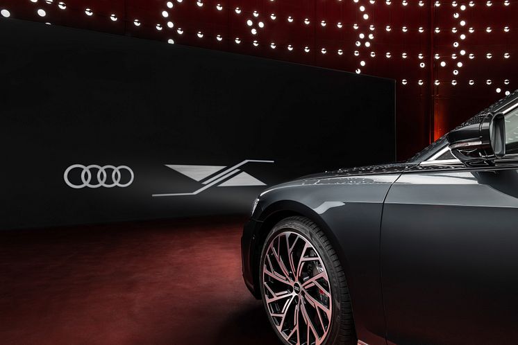 Audi A8 med digitale Matrix LED-forlygter