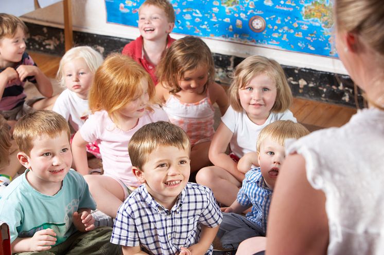 Barn på förskolan