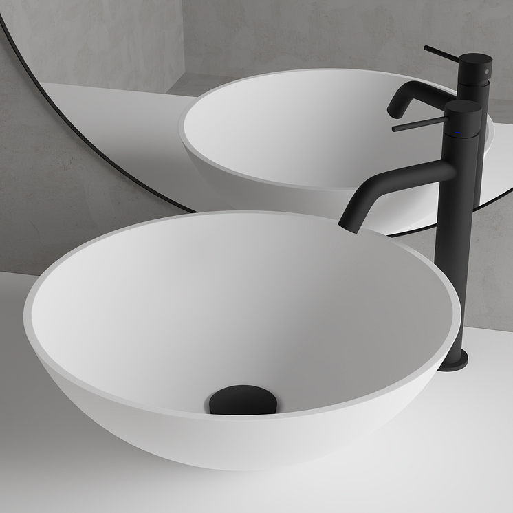 Primy & Scandtap Tvättställspaket R1 Coal 46062