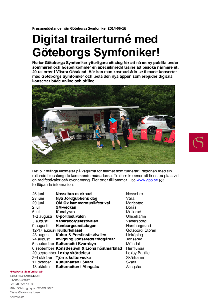 Digital trailerturné med Göteborgs Symfoniker!