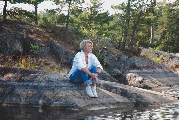 Åsa Bonelli, författare till romanen "Stanna innan du går" som kommer i mars 2015