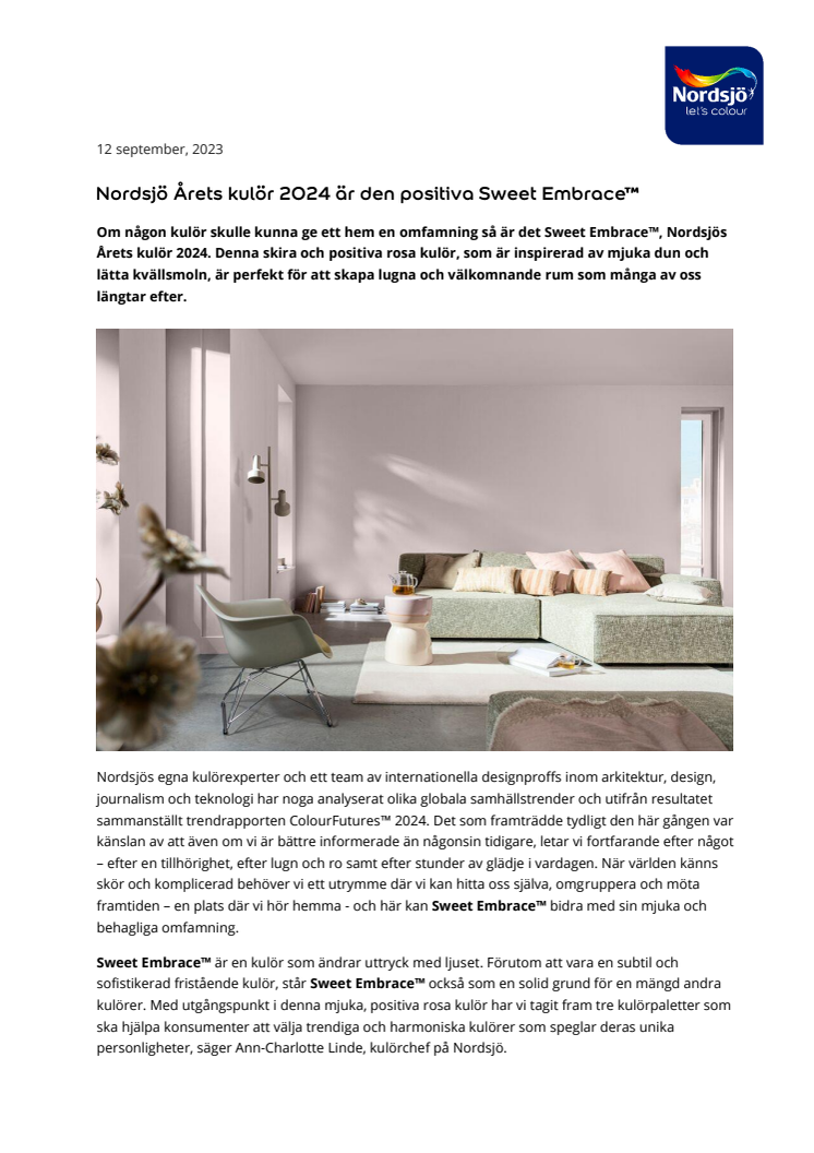 Nordsjö Årets kulör 2024 är den positiva Sweet Embrace™_SE.pdf