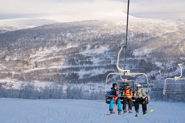 Skidåkning i Ramundberget