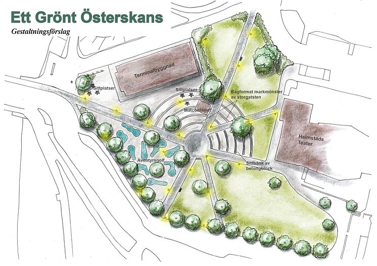 Gestaltningsförslag - Ett grönt Österskans