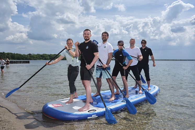 neue SUP-Station am Nordstrand Cospudener See