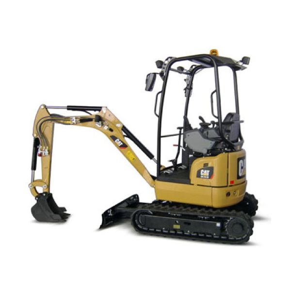 Cat 301.7D CR minigrävare - vänster sida