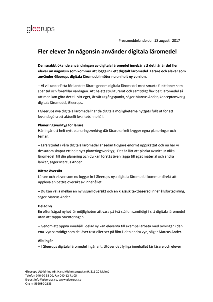 ​Fler elever än någonsin använder digitala läromedel