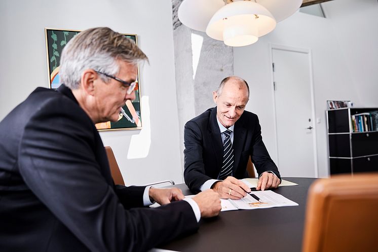 CEO Jens Lundager (left) and Managing Director Henrik Andersen (right)