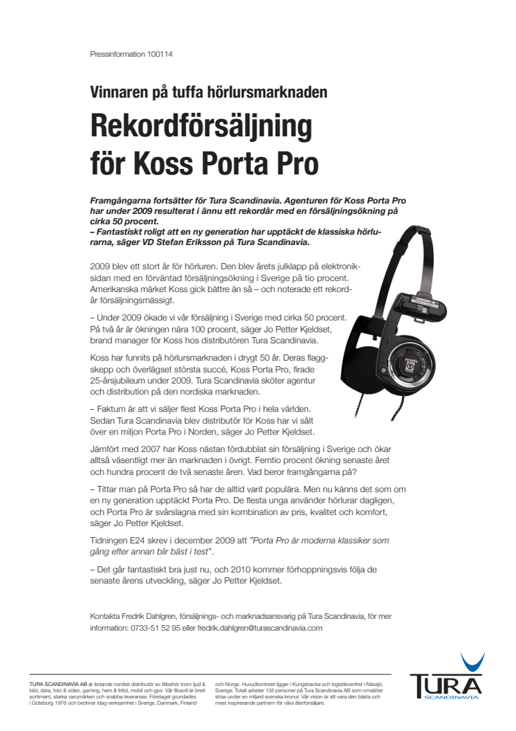 Vinnaren på tuffa hörlursmarknaden – rekordförsäljning för Koss Porta Pro