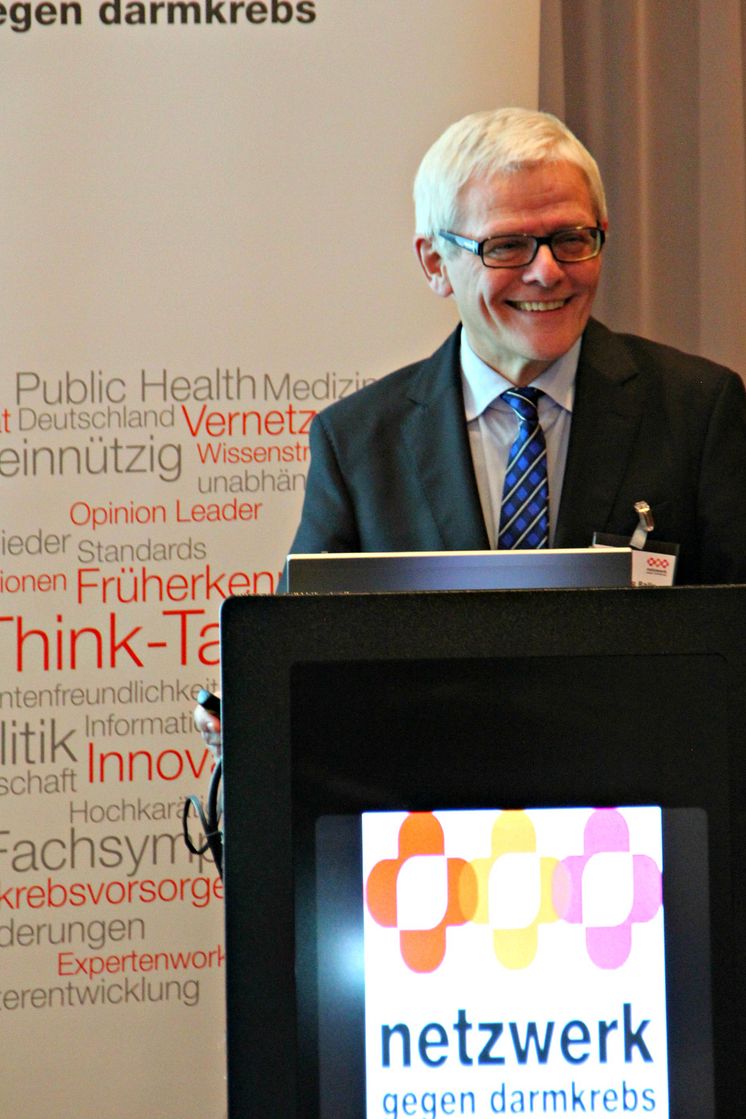 Beiratssitzung 2013 Dr. Georg Ralle, Generalsekretär des Netzwerks gegen Darmkrebs