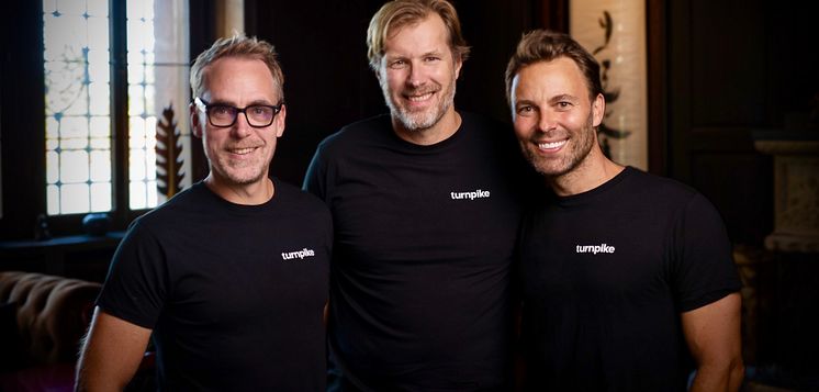 Turnpike Founders Carl Norberg , Björn Ögren and CEO Jonas Borglin