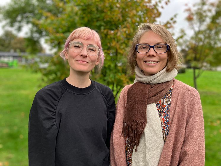 Sara Karlsson Löfgren och Helena Berggren är initiativtagare till Kyrkan möter npf-familjer foto pressbild