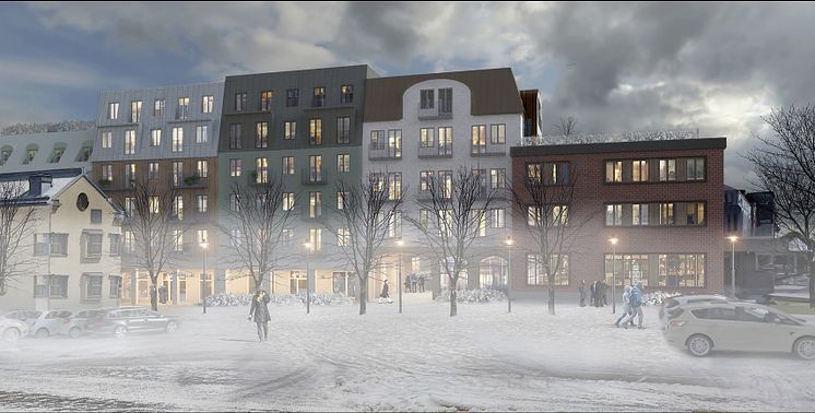 Vy från Klippans parkering