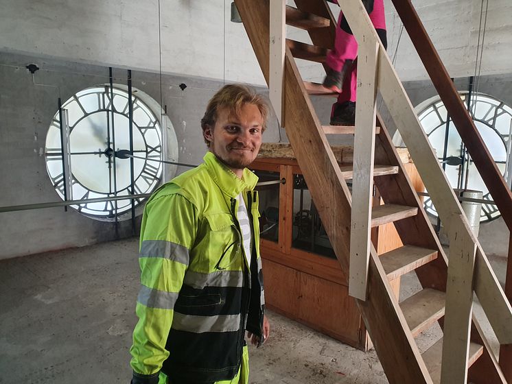 Hefre i kirketårnet