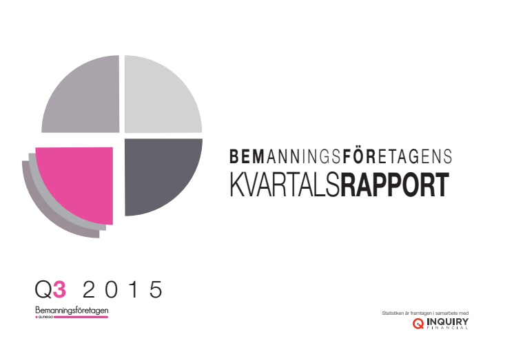 Bemanningsföretagens Kvartalsrapport Q3 2015