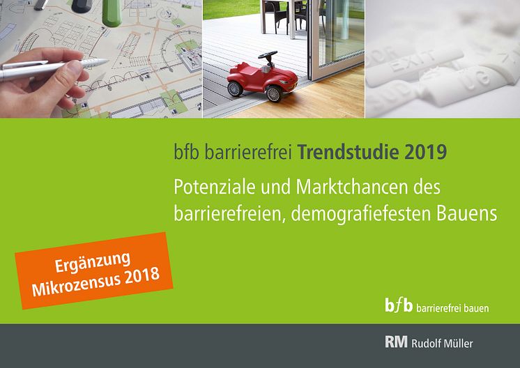 „bfb barrierefrei bauen“ hat die Ergebnisse der Mikrozensus grafisch aufbereitet und als Ergänzung zur bestehenden „bfb barrierefrei Trendstudie 2019“ veröffentlicht. 