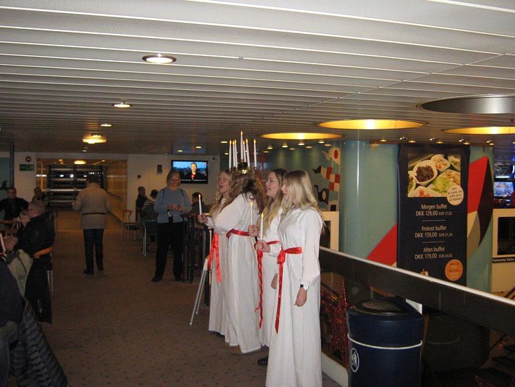 Lucia-Chor hos Scandlines