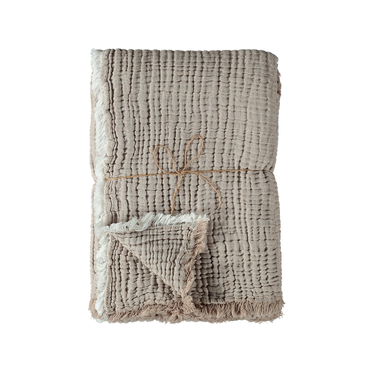 917737 Throw Muslin linen