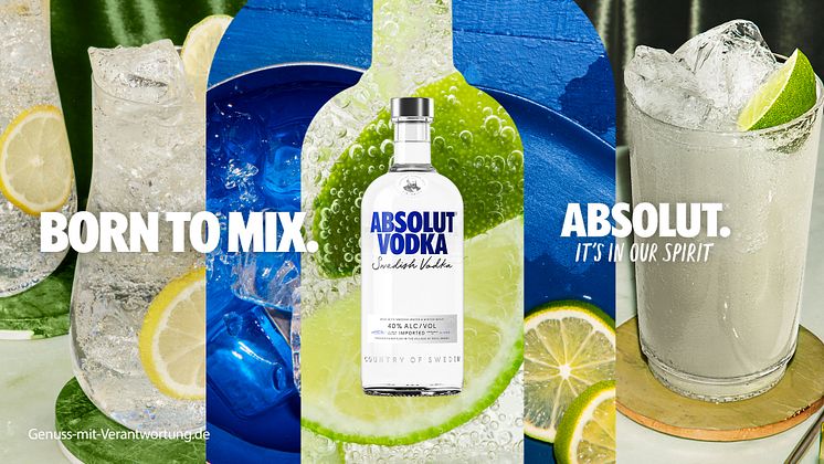 Key Visual ABSOLUT Born To Mix.