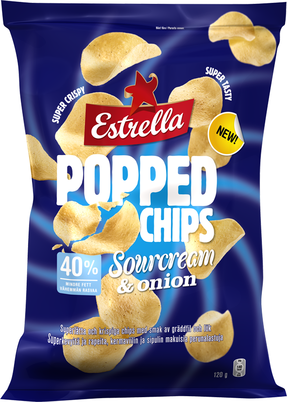 Estrella Popped Chips Sourcream & Onion