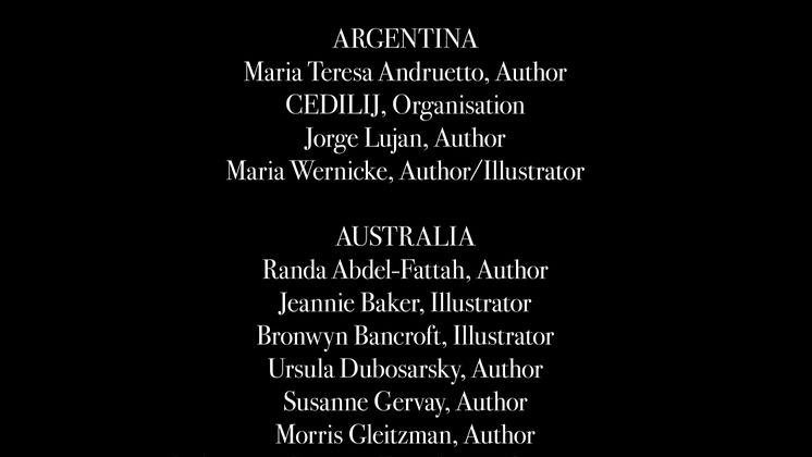 Nomination list for the Astrid Lindgren Memorial Award 2020