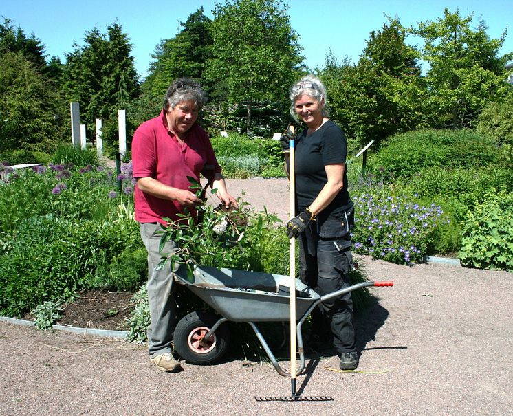 Ulf Strindberg och Mona Holmberg, trädgårdskonsulenter Värdens Park