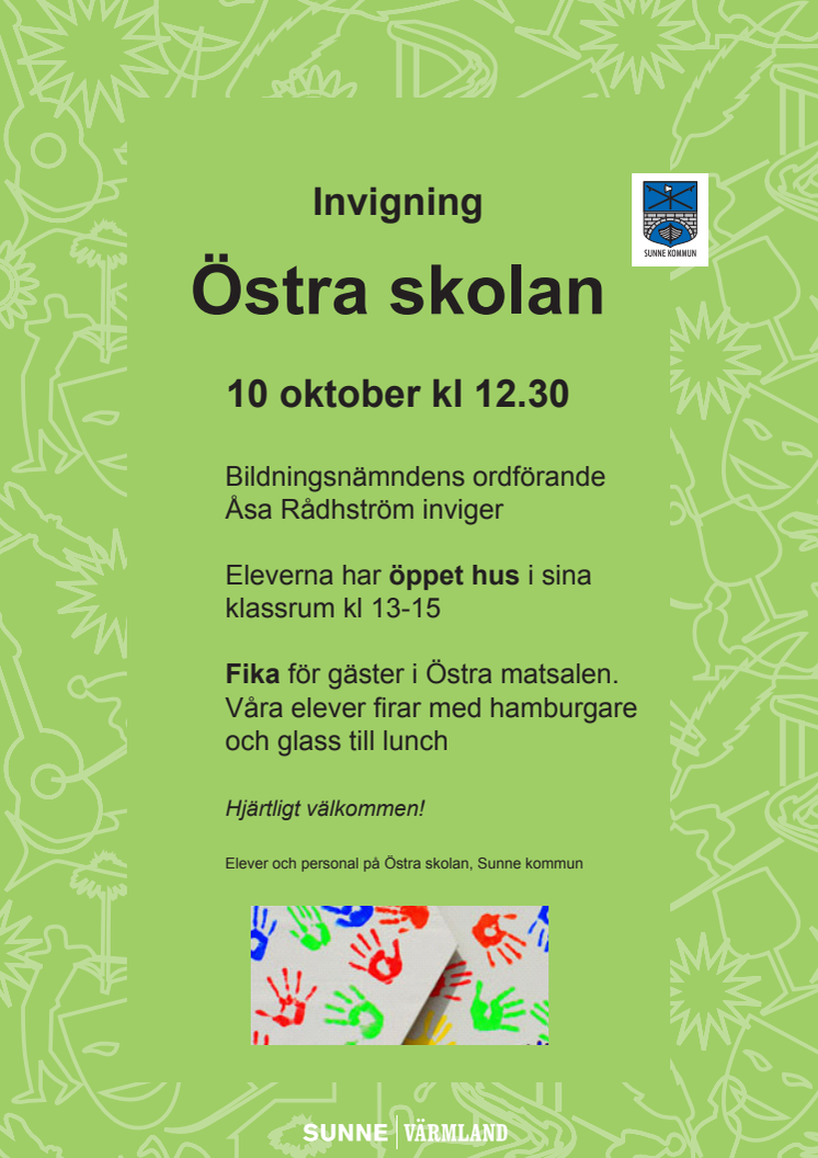 Invigning av Östra skolan i Sunne