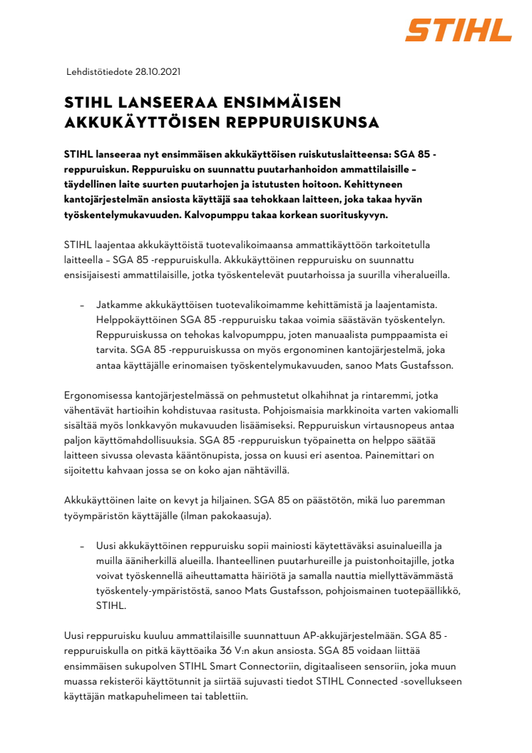 STIHL LANSEERAA ENSIMMÄISEN AKKUKÄYTTÖISEN REPPURUISKUNSA.pdf
