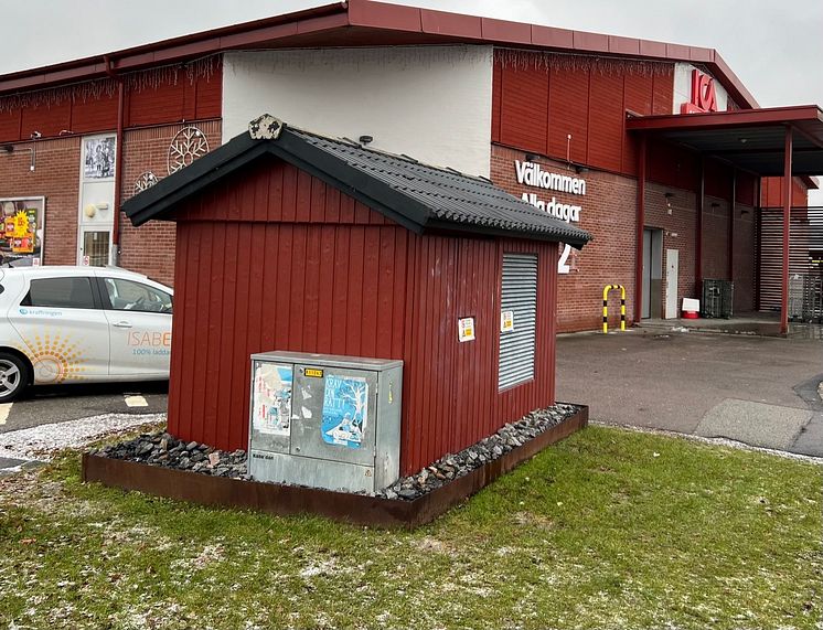 Nätstation vid ICA Kvantum i Eslöv