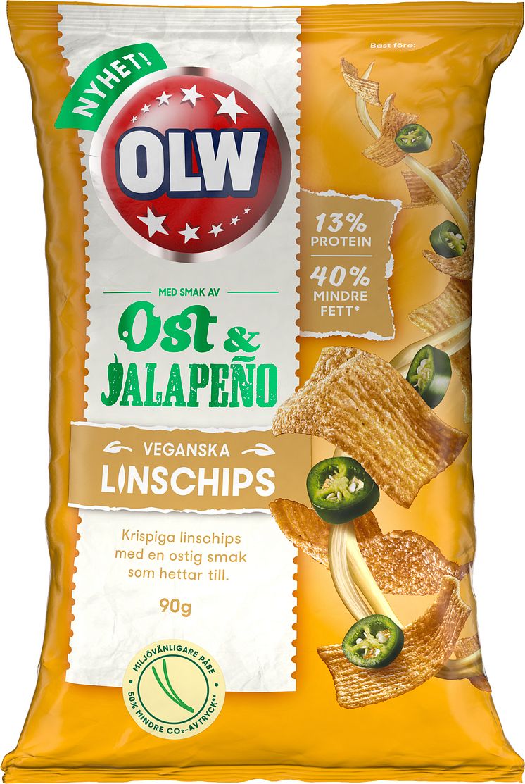 Linschips Ost Jalapeno med plastsigill