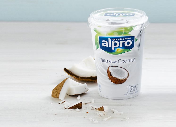 Alpro alternativ til yoghurt kokos 500 g steming 4:3 uten tekst