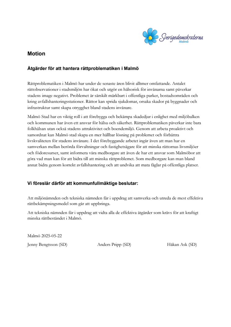 Motion Åtgärder för att hantera råttproblematiken i Malmö.pdf