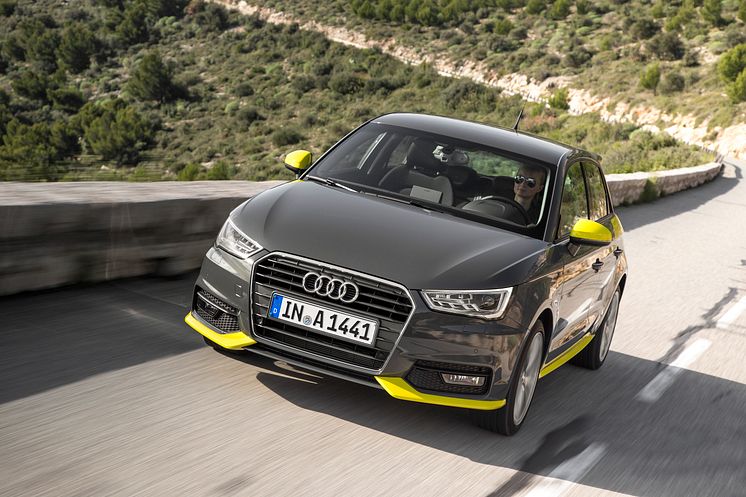 Audi A1 nano grey front left side