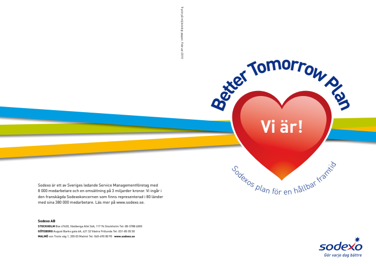 Better Tomorrow Plan - Sodexos globala plan för en hållbar framtid