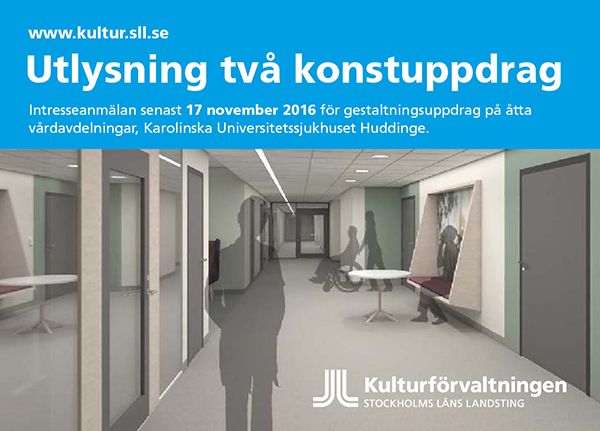 Utlysning Konstuppdrag Huddinge Allmänpsykiatri