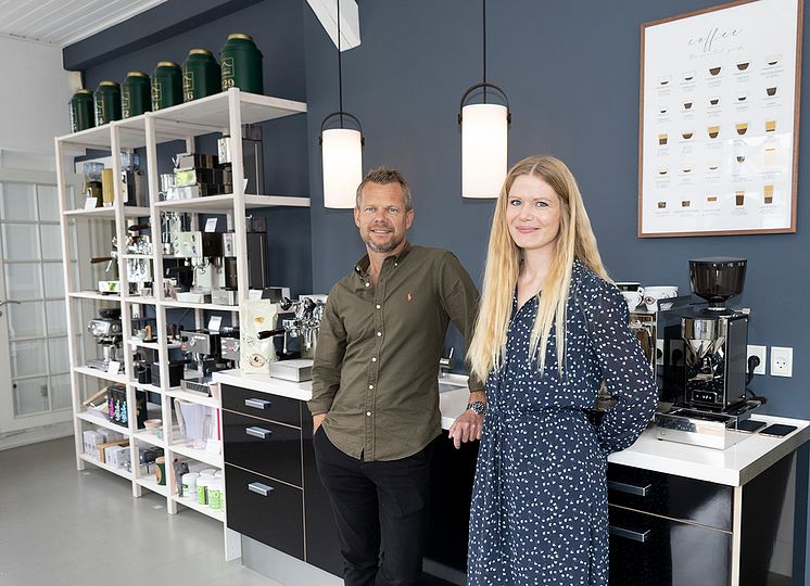 Thomas Baggesen indehaver af Moccatime og Marketingkonsulent Solveig Victoria Lang