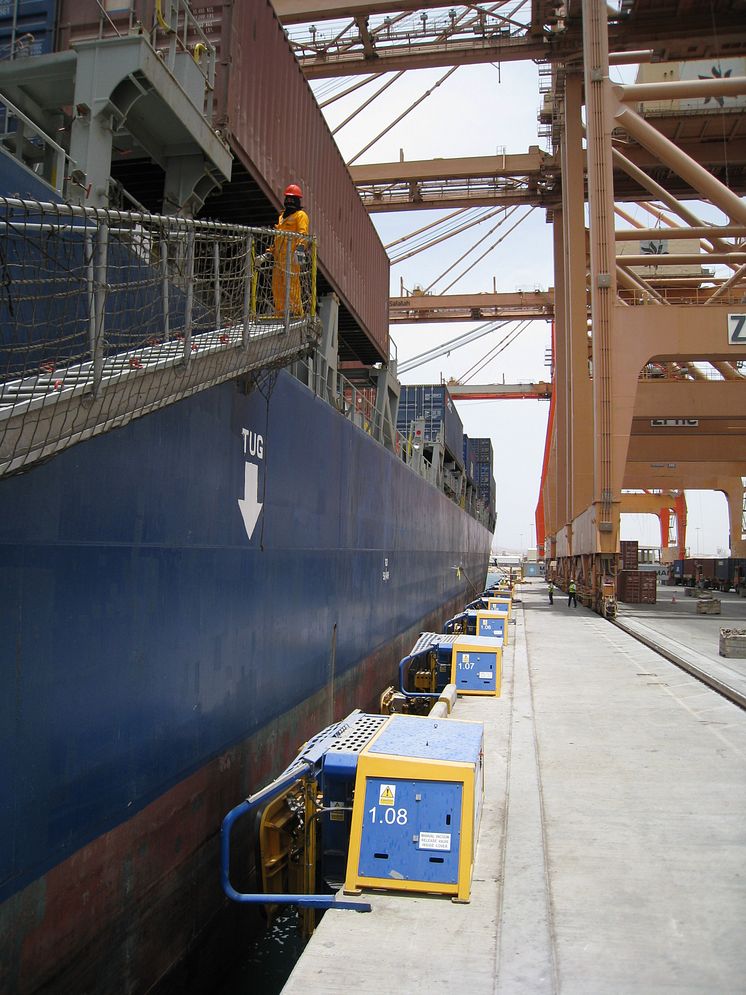 Image (3) of Cavotec MoorMaster™ MM200C units at the Port of Salalah, Oman