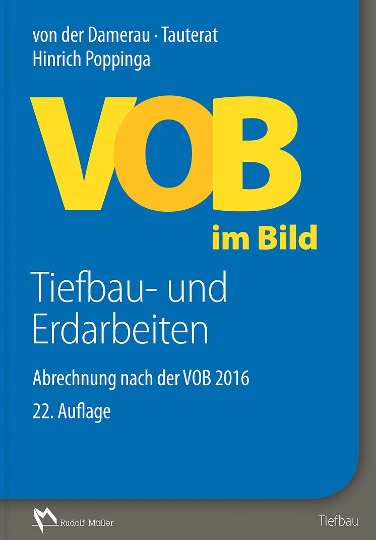 VOB im Bild – Tiefbau- und Erdarbeiten, 22. Auflage, 2D (tif)