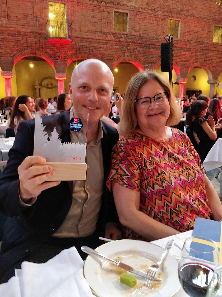 Andreas Behm Fredin, regionchef och Birgitta Olofsson, vice vd på Tyréns