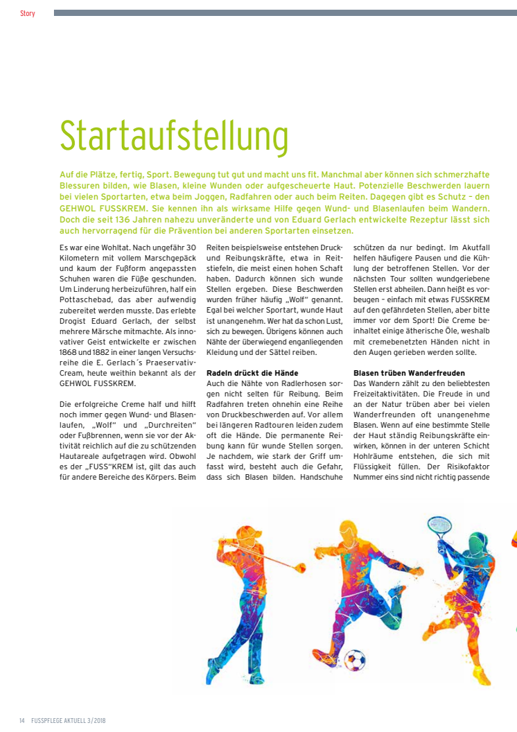 Startaufstellung