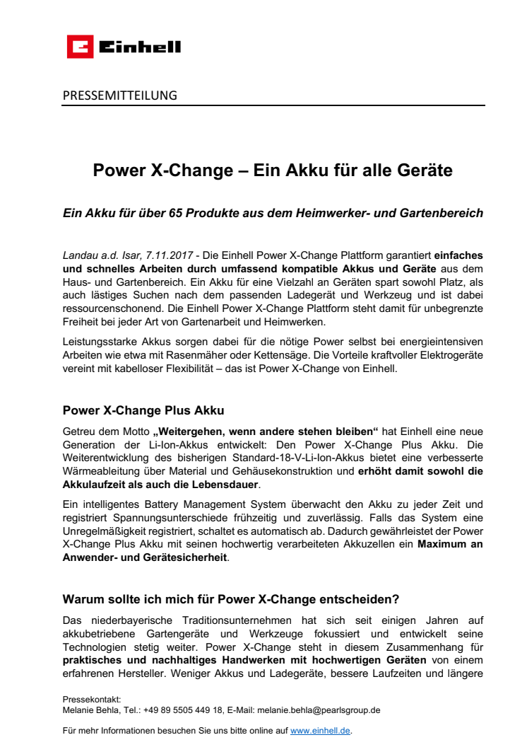 Power X-Change - Ein Akku für alle Geräte