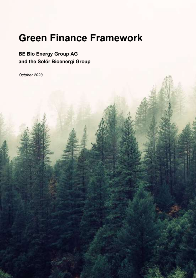 Solör Bioenergy Group: Green Finance Report