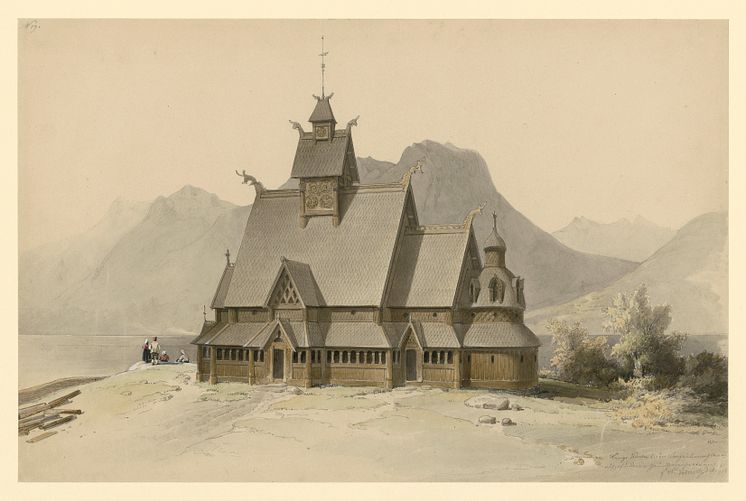 Franz Wilhelm Schiertz_Vangs gamle kirke i fortiden