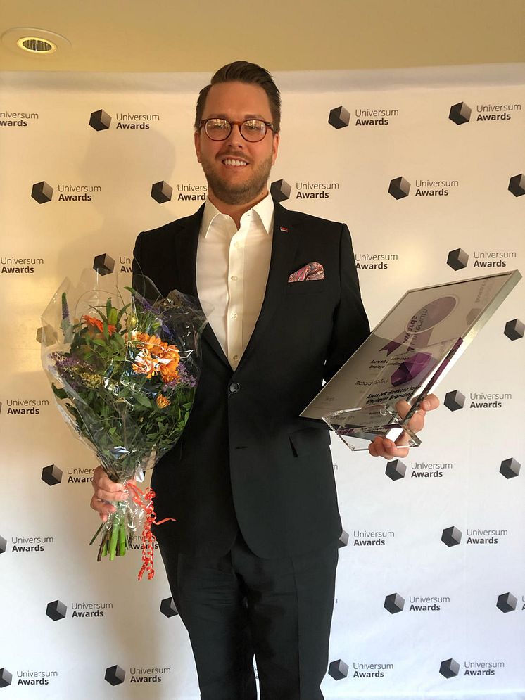 Richard Orgård. Årets personaldirektör inom Employer Branding 2019. 