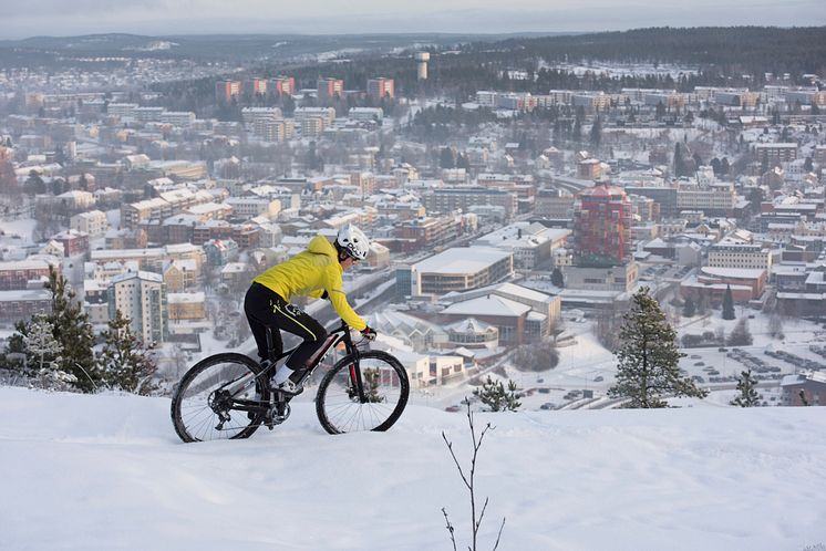 Cykeltur i snön