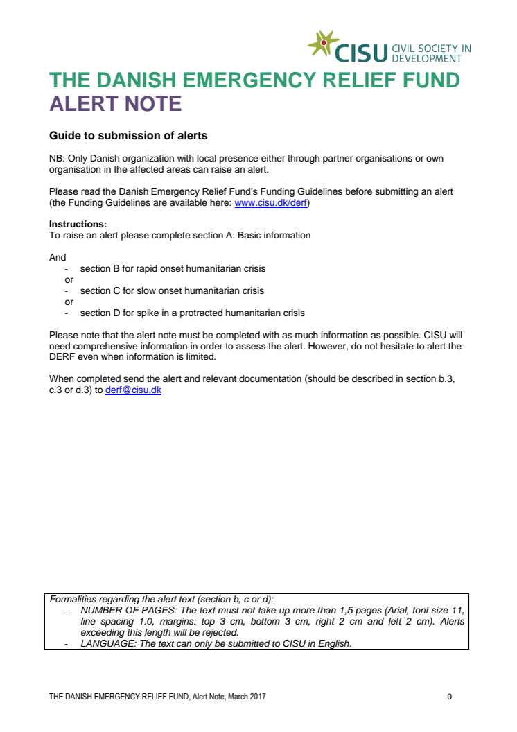 2019-004-SO Alert Note  Conflict & Insecurity Crisis Burkina Faso