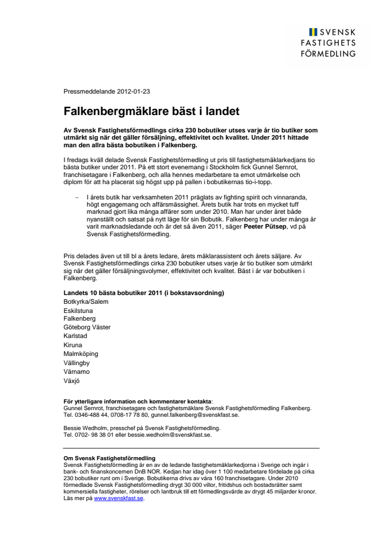 Falkenbergmäklare bäst i landet